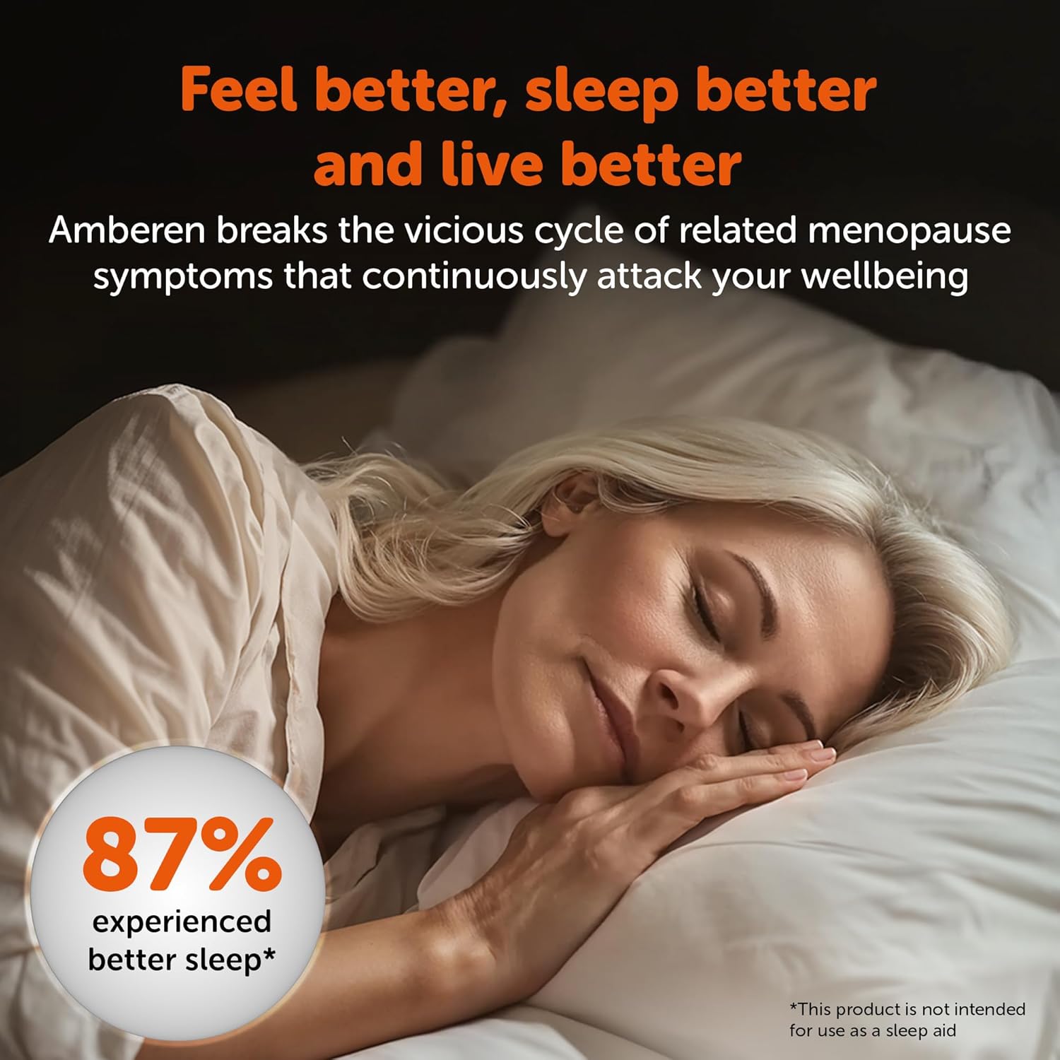 Amberen: Safe Multi-Symptom Menopause Relief. Clinically Shown to Relieve 12 Menopause Symptoms: Hot Flashes, Night Sweats, Mood Swings, Low Energy and More. 1 Month Supply 24Hr Smart